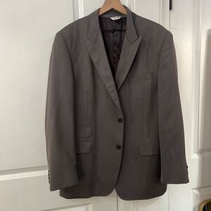 Valentino suit jacket mens grey and red size medium/large fancy red interiorior